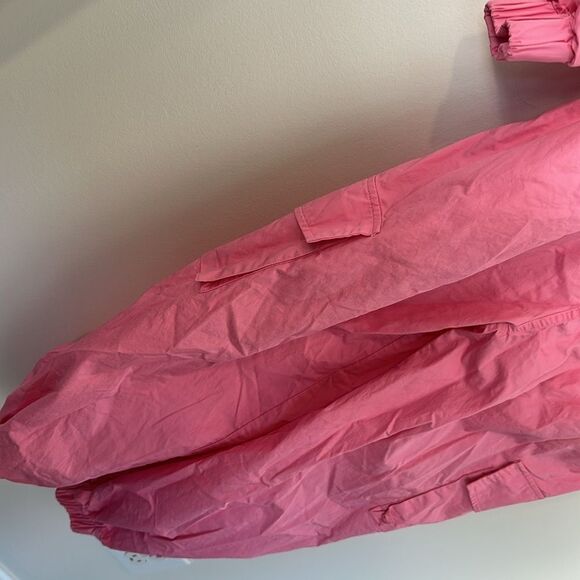 Labelrail x Juliette Foxx organza zip-through boilersuit in pink 12 - Picture 4 of 9